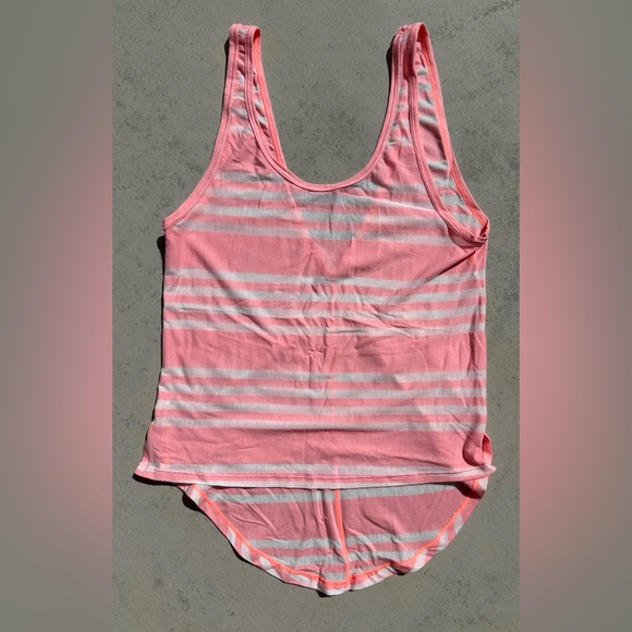 Pink and White Striped Tank Top - Picture 1 of 2